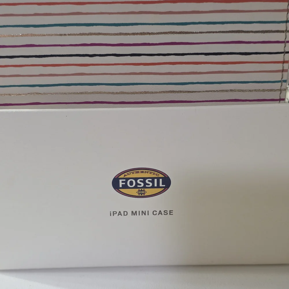Fossil Striped iPad Mini Case NWT